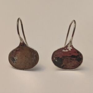 Ed Levin Sterling Silver Designer Signed Earrings